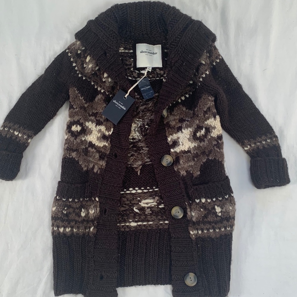 Abercrombie hand knit sweater
